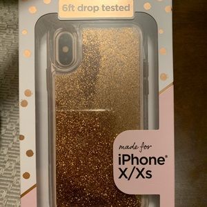 Rose Gold Glitter Protective Case for IPhone X/Xs